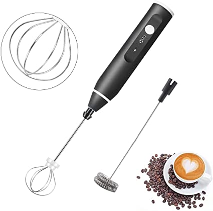 Rechargeable Electric Coffee Mixer Egg Beater Quick Frothing Action (2 in1)