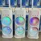 Double-Ended Spray Water Mist Fan – Dual Fan Cooling with 90° Rotation, RGB Lights, and Strong Brushless Motor – USB Powered Desktop Air Cooler