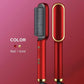 HQT-909B Ceramic Hair Straightener Brush – Ceramic Heated Hair Brush for Straight & Curl Styling