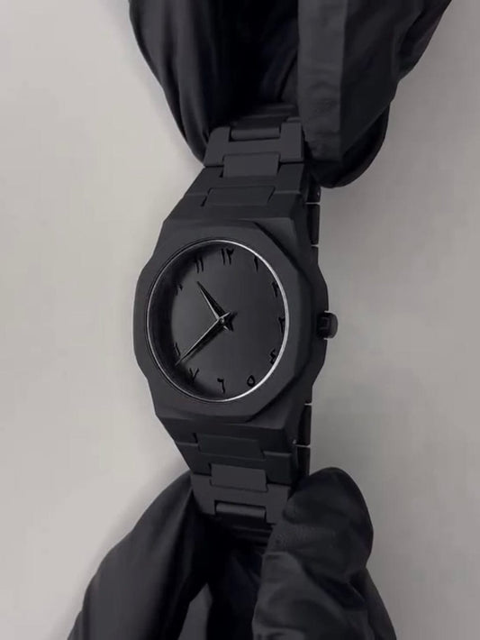 Full BLACK AURA Quartz Watch – Lightweight Design, , Premium Quality &amp; Finish - Best Quality Analog Watch For Boys - Watch For Men | Full Black Color Watch - Without Box