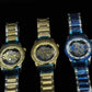 Luxury Skeleton Dial Quartz Watch For Men Elegant Stainless Steel Design | Non Waterproof | Without Box