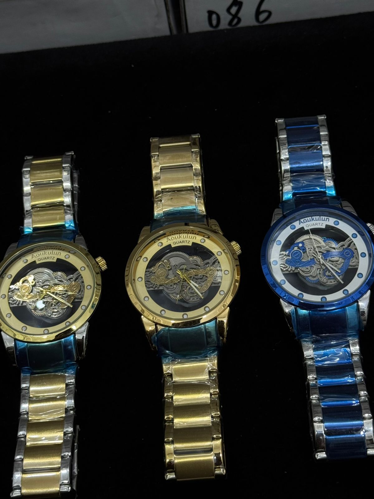 Luxury Skeleton Dial Quartz Watch For Men Elegant Stainless Steel Design | Non Waterproof | Without Box