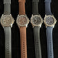 Patek Philippe Mens Watch Luxury Design With Comfortable Silicone Strap Water Resistant Date Feature
