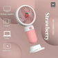 Rechargeable Mini Handy Fruit Character Fan Portable USB Cooling Fan Cute Design Handheld Fan for Kids and Travel (Random Color)