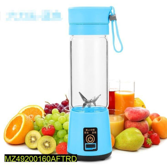 USB Mini Electric Juicer Mixer Blue 1L Portable