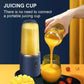 Portable 2-in-1 Juicer Blender Blue ABS Travel