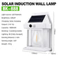 Solar Motion Sensor Lamp Black ABS Outdoor Garden Pathway _M