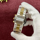 Stainless Steel Chronograph Watch Black Dial Gold Strap _M