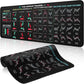 Premium Black Silicone Stock Chart Mat for Traders_M