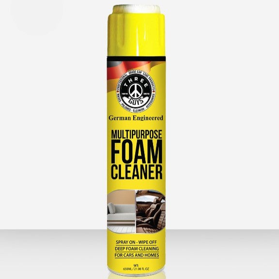 Multipurpose Foam Cleaner 650ml – Car And Home Deep-Clean Spray By Three Guys German Engineered