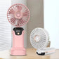 Rechargeable Hand Fan with LED Display | 5 Speed Modes Portable Mini Handy Fan for Kids & School Use