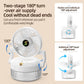 800ML Rechargeable Desktop Humidification Fan Portable Foldable Spray Misting Fan With Blue Light (Random Colour)