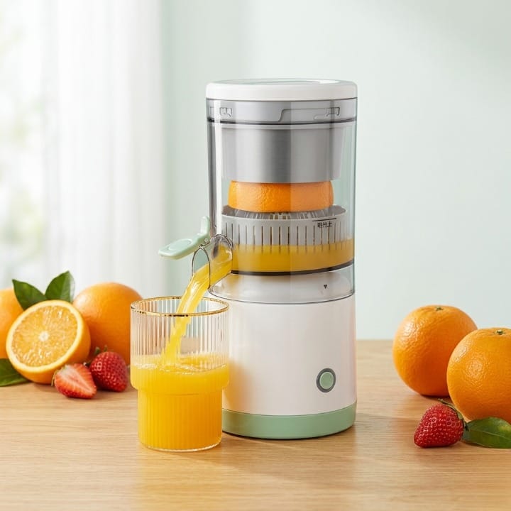Portable USB Rechargeable Citrus Juicer – Automatic Wireless Juicer Extractor