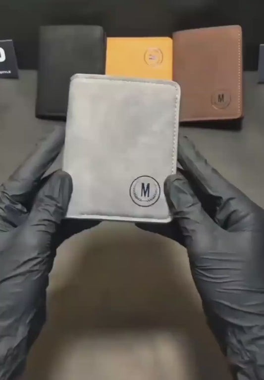 Men's Monogram Leather Wallet Multicolor